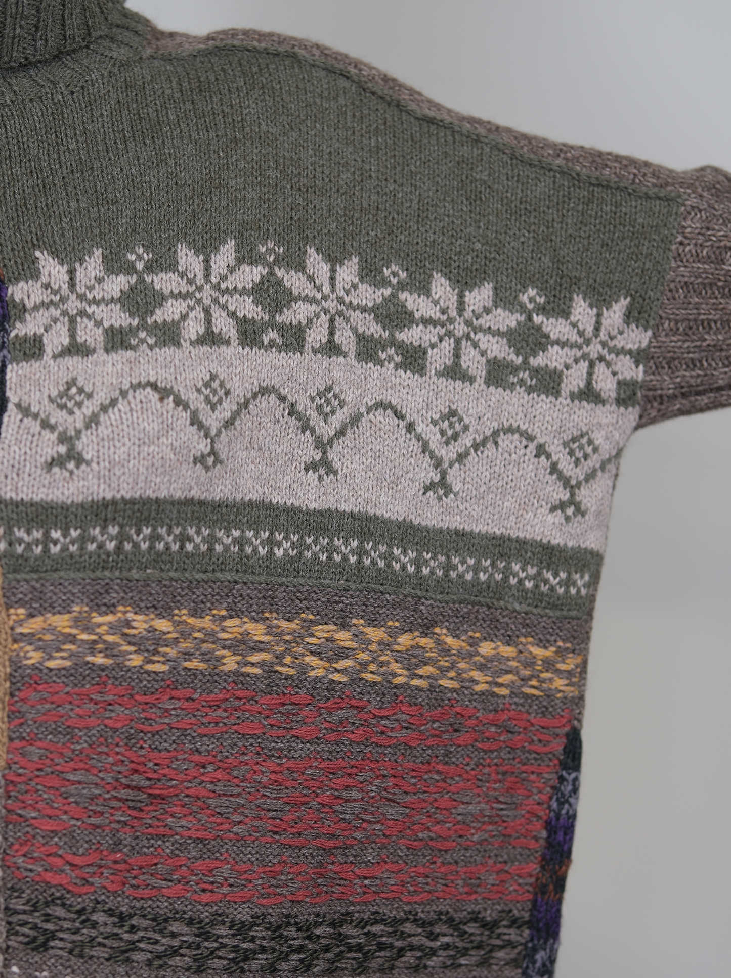 A-26 The Alpine Patchwork Turtleneck