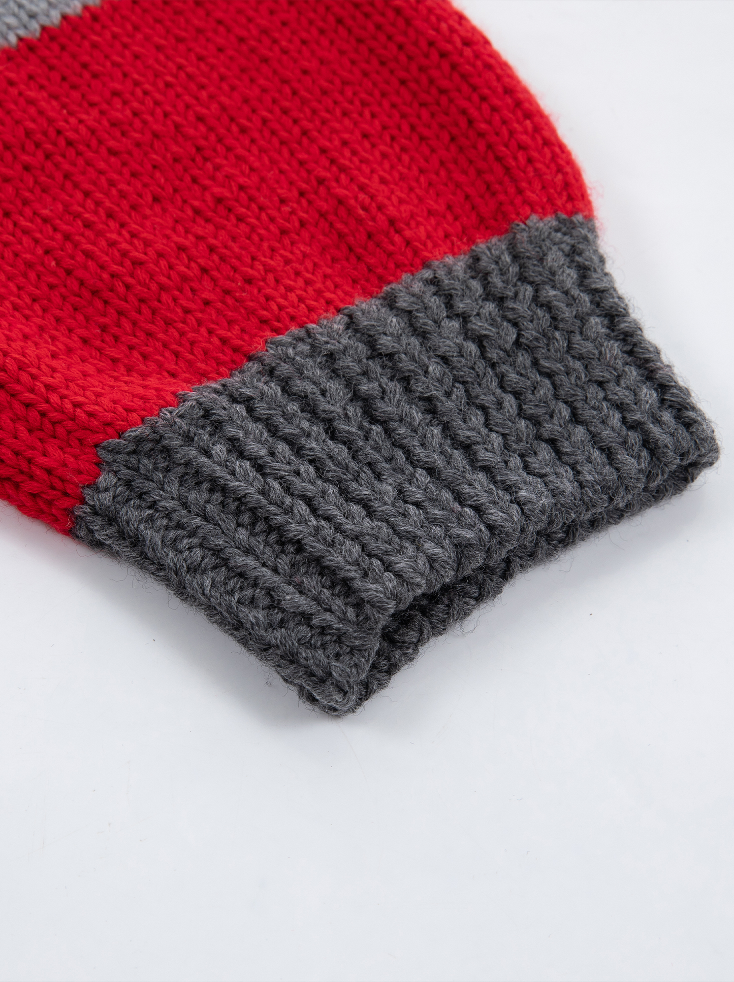 A-04 Geometric Color-Block Cardigan