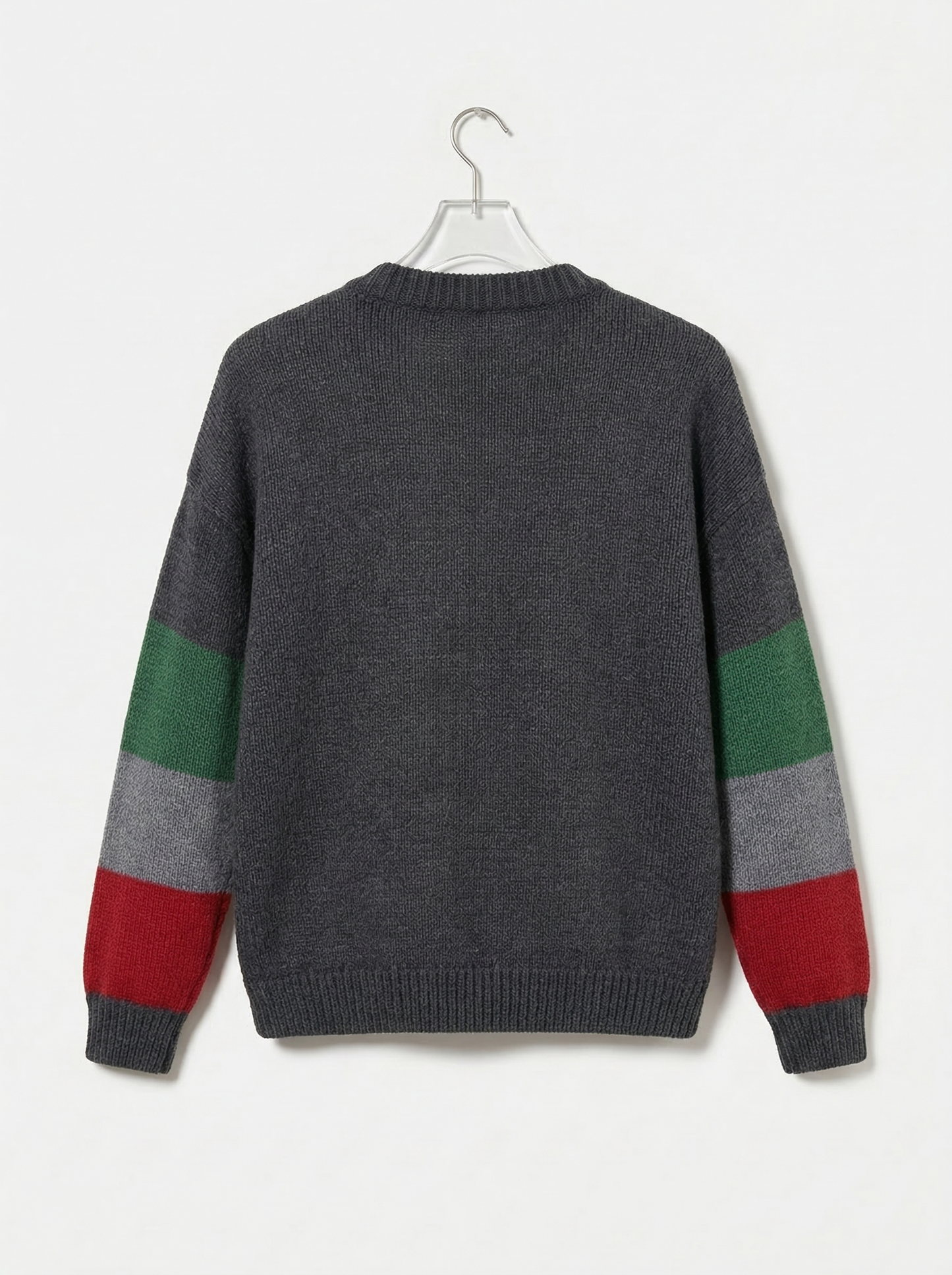 A-04 Geometric Color-Block Cardigan