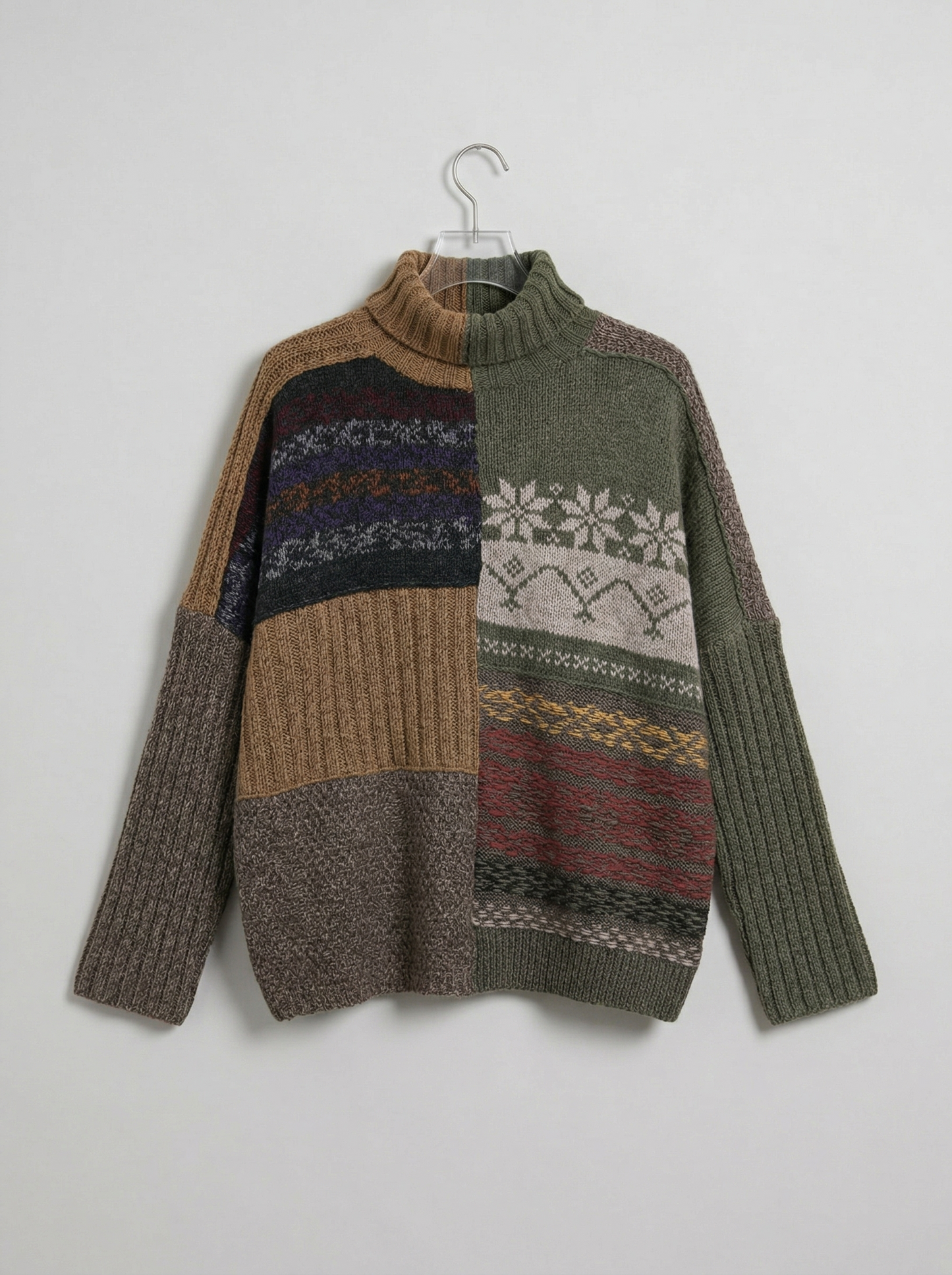 A-26 The Alpine Patchwork Turtleneck