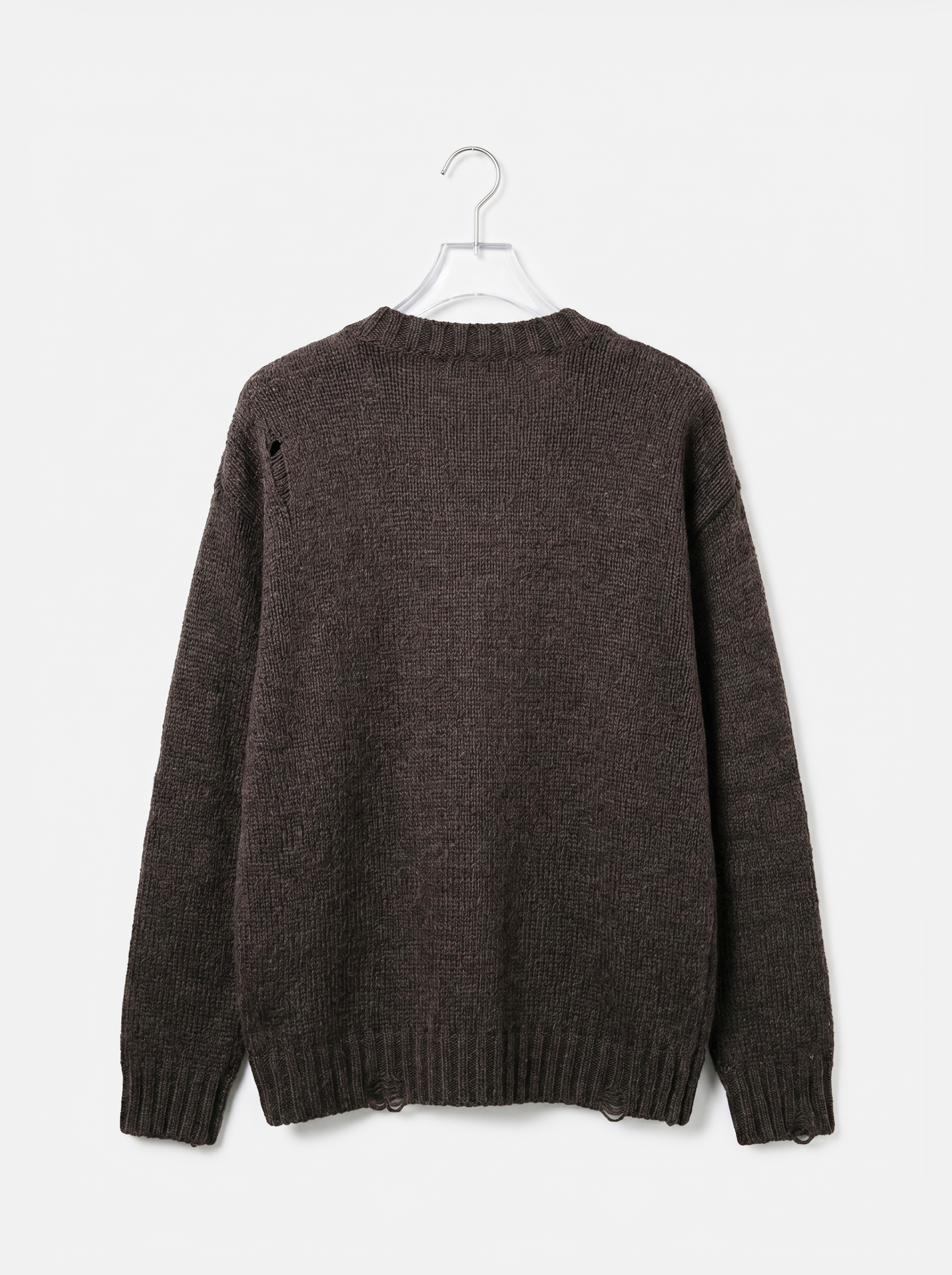 A-02 Vintage-Style Distressed Cardigan