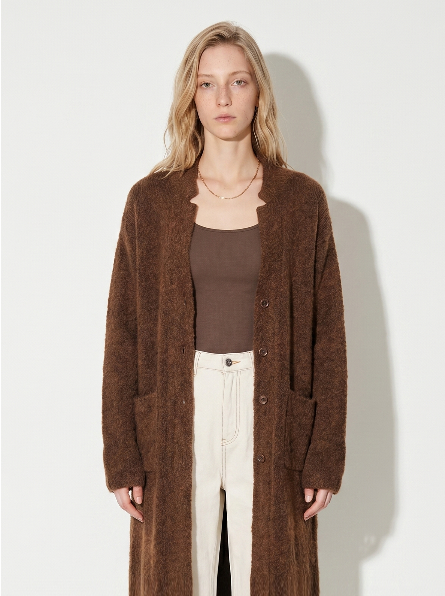 A-10 The Hand-Knit Lambswool Coatigan