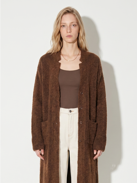 A-10 The Hand-Knit Lambswool Coatigan