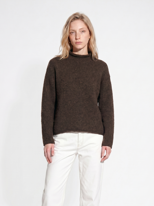 A-25 The Raw-Edge Earth Knit