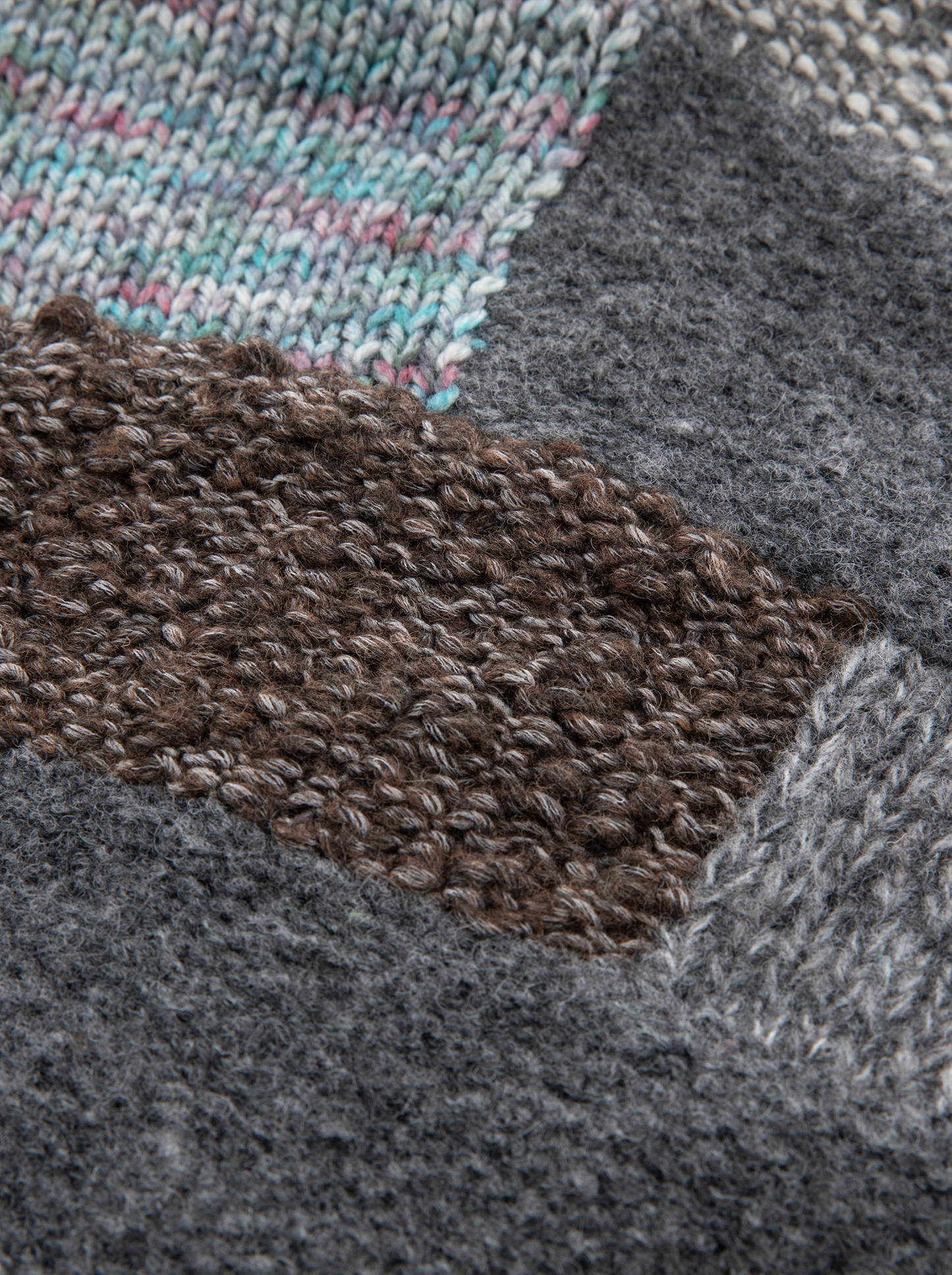 A-03 Patchwork Wrap Cardigan