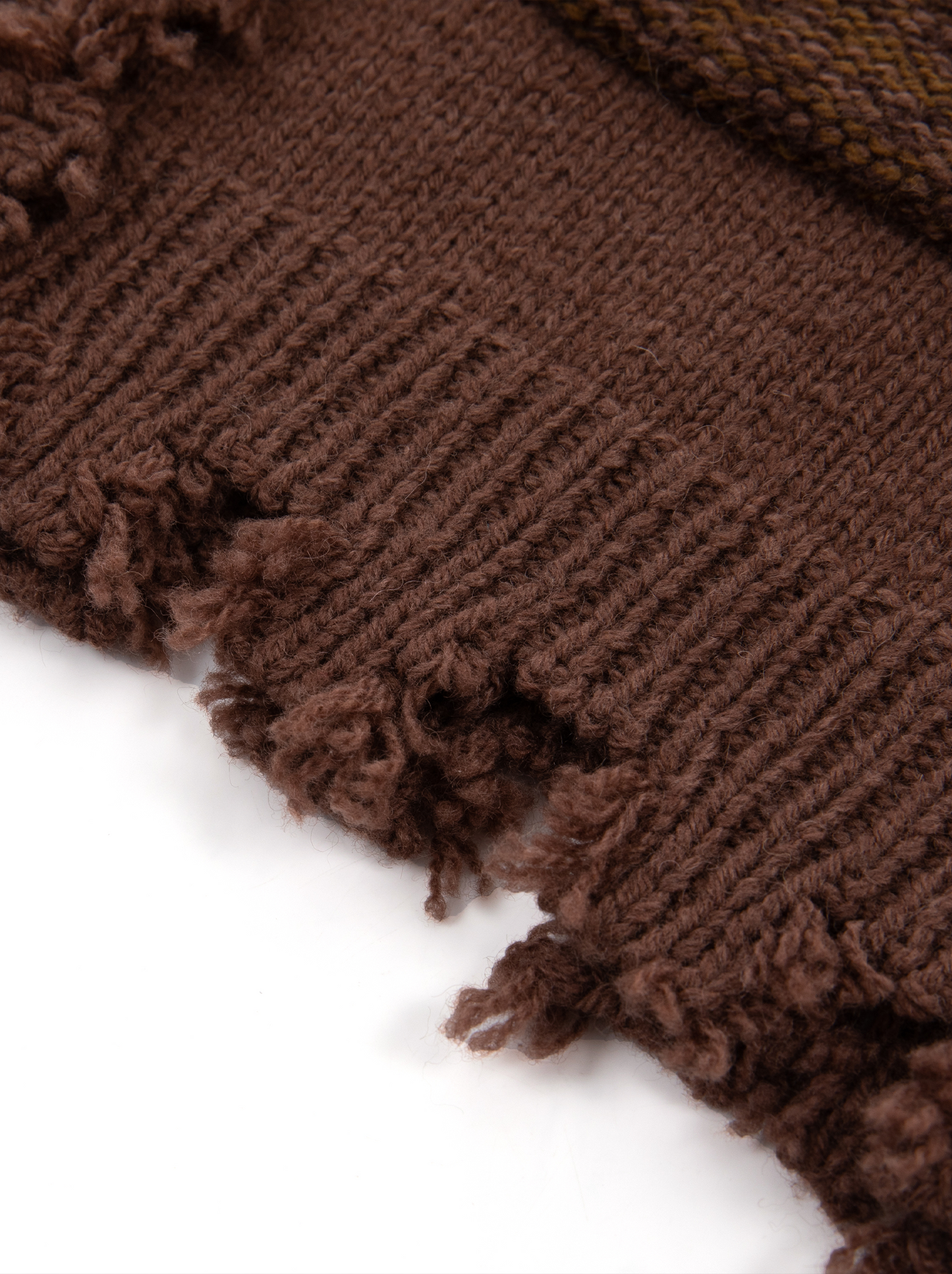 A-01  Raw Edge Frayed Cardigan