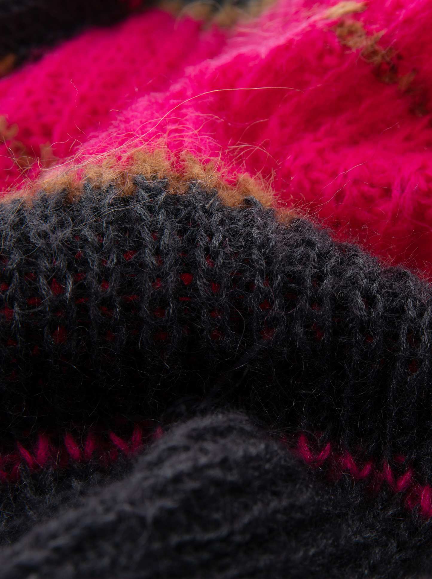 A-18 The Luminous Mohair Colorblock Sweater