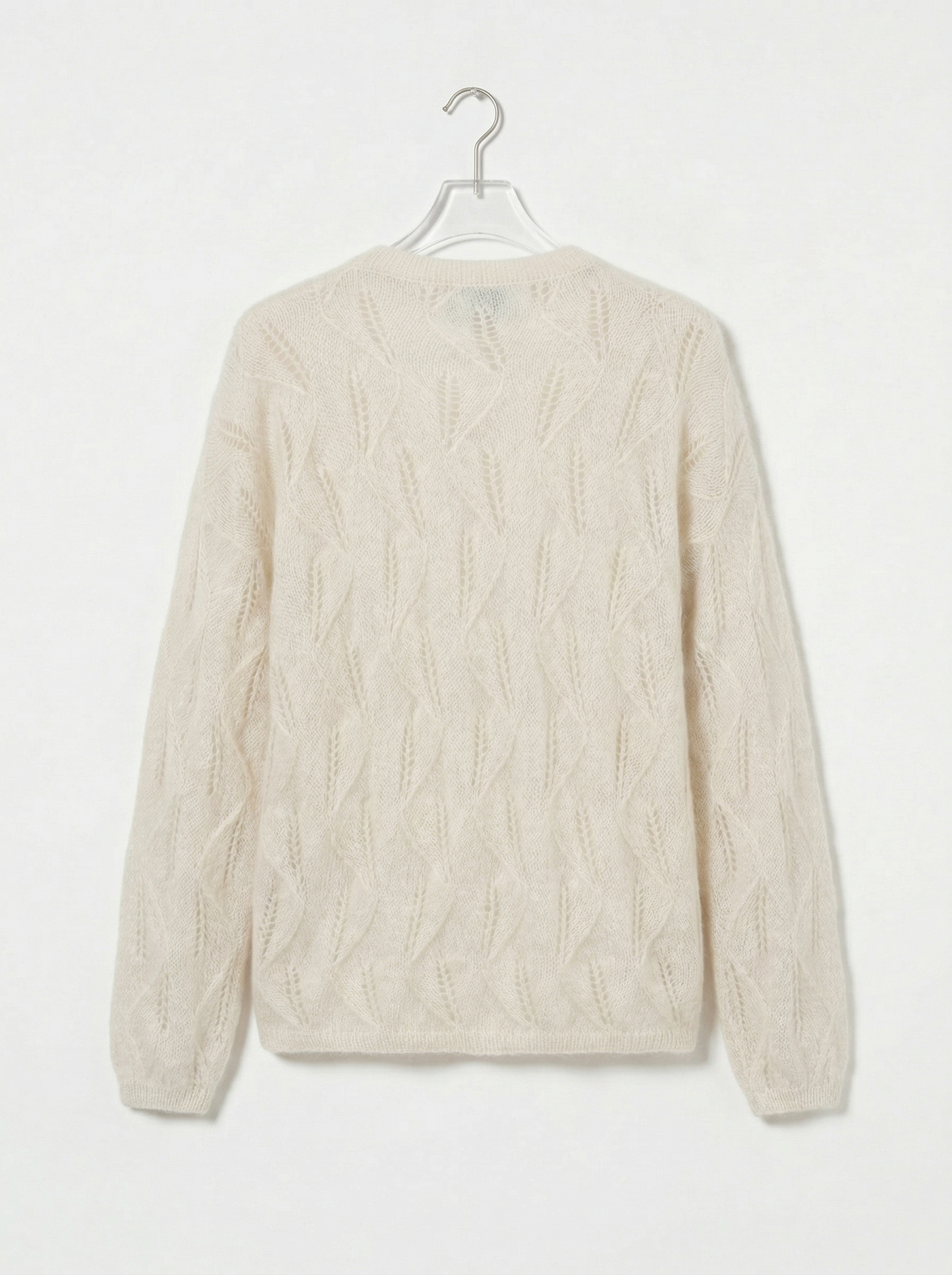 A-19 The Leaf-Lattice Mohair Sweater