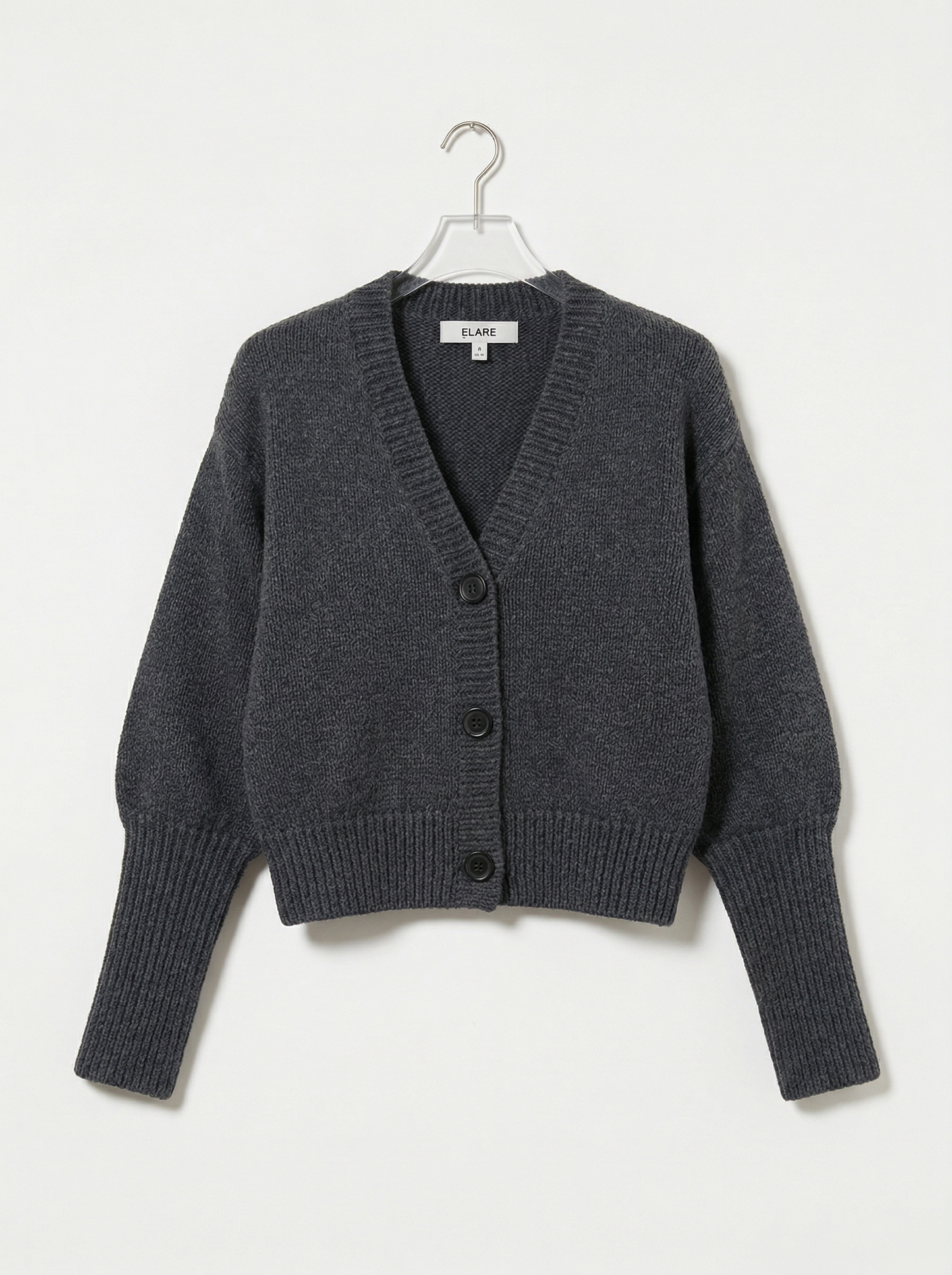 A-05 Hand-Knit Textured Crop Cardigan