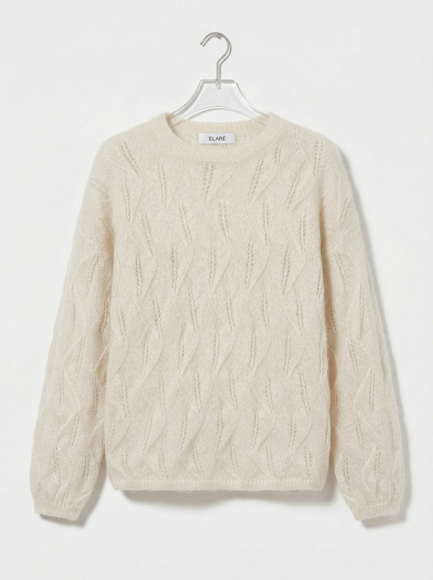 A-19 The Leaf-Lattice Mohair Sweater
