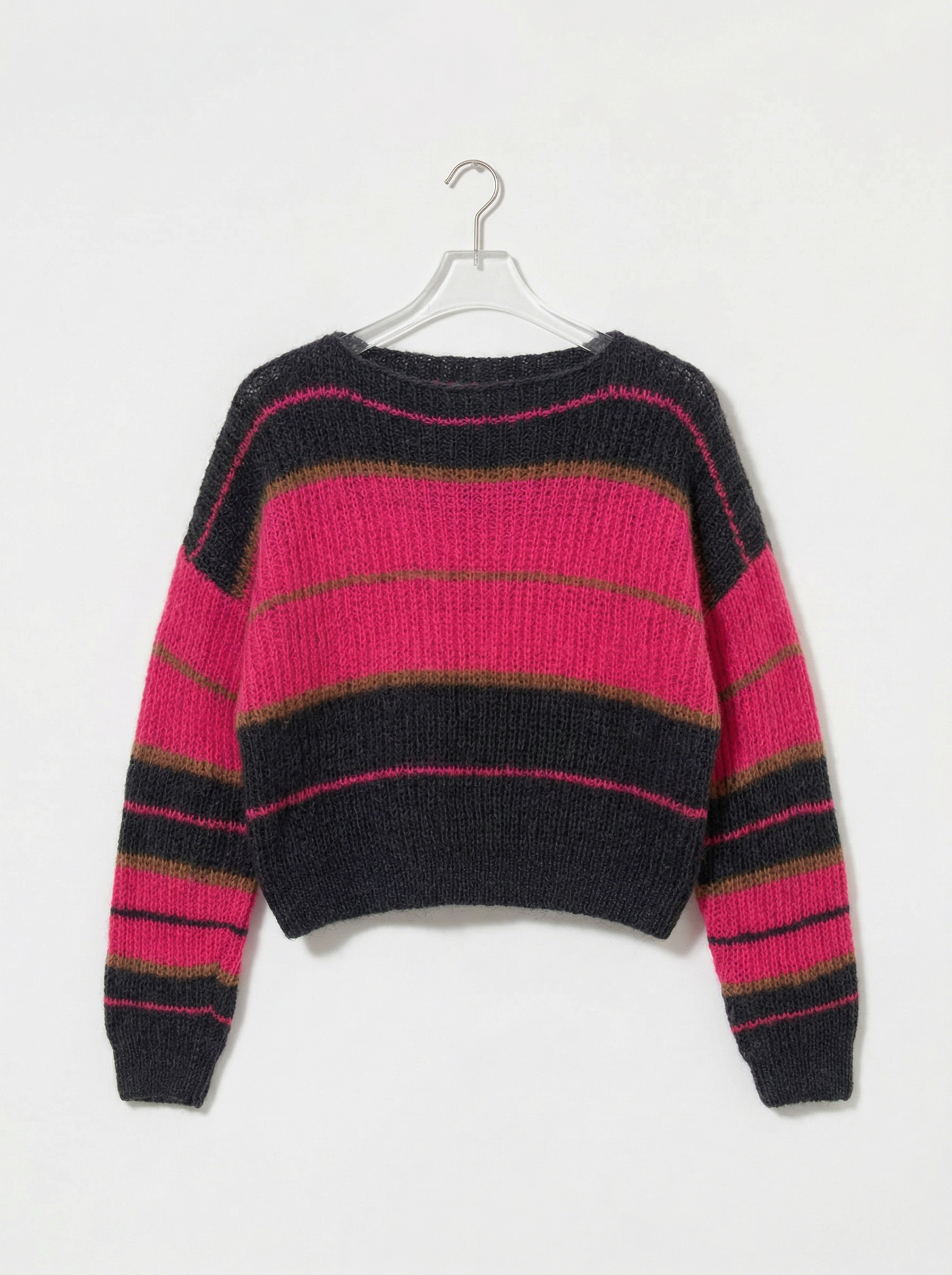 A-18 The Luminous Mohair Colorblock Sweater