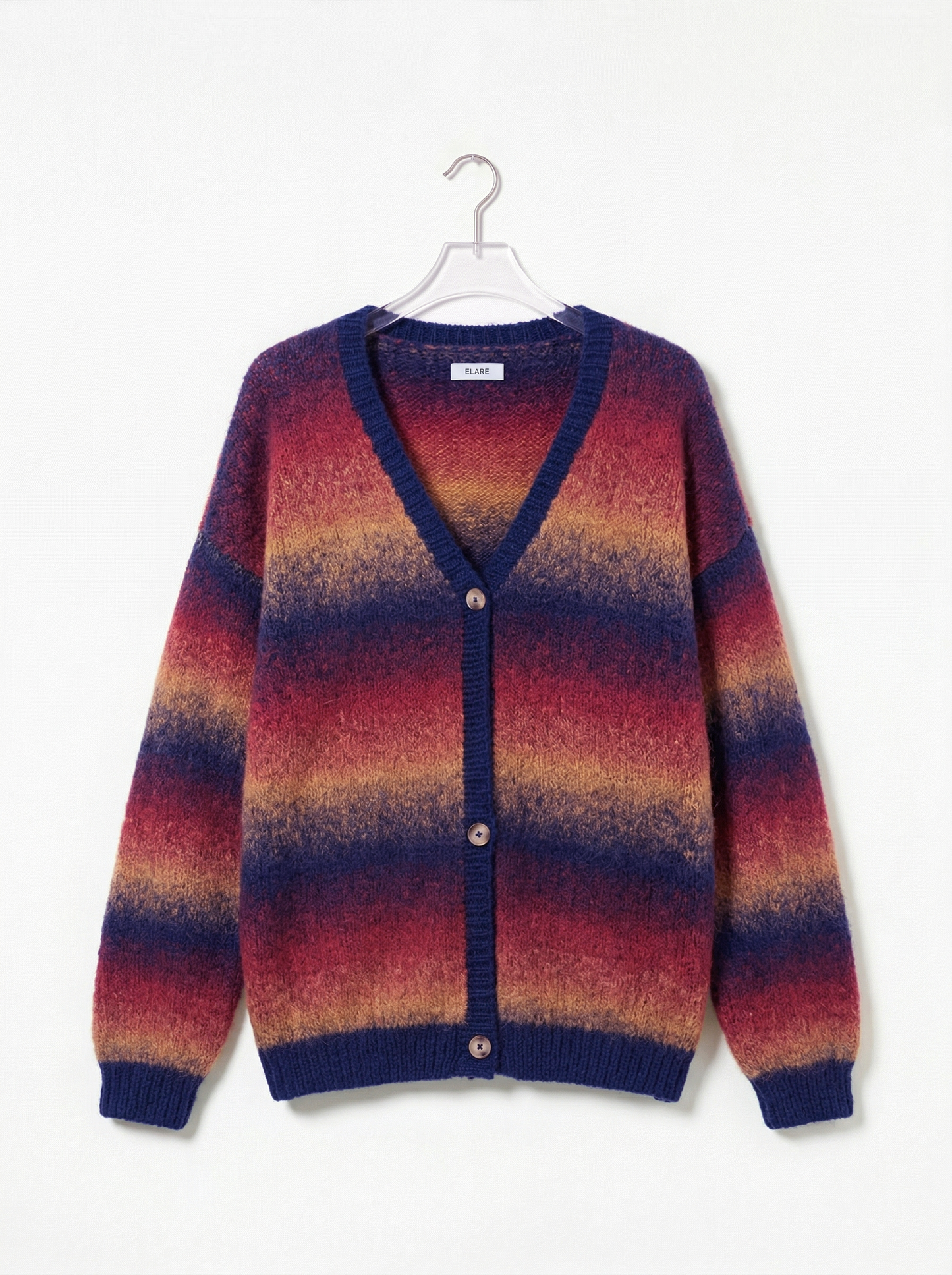 A-07 Sunset Glow Mohair Cardigan