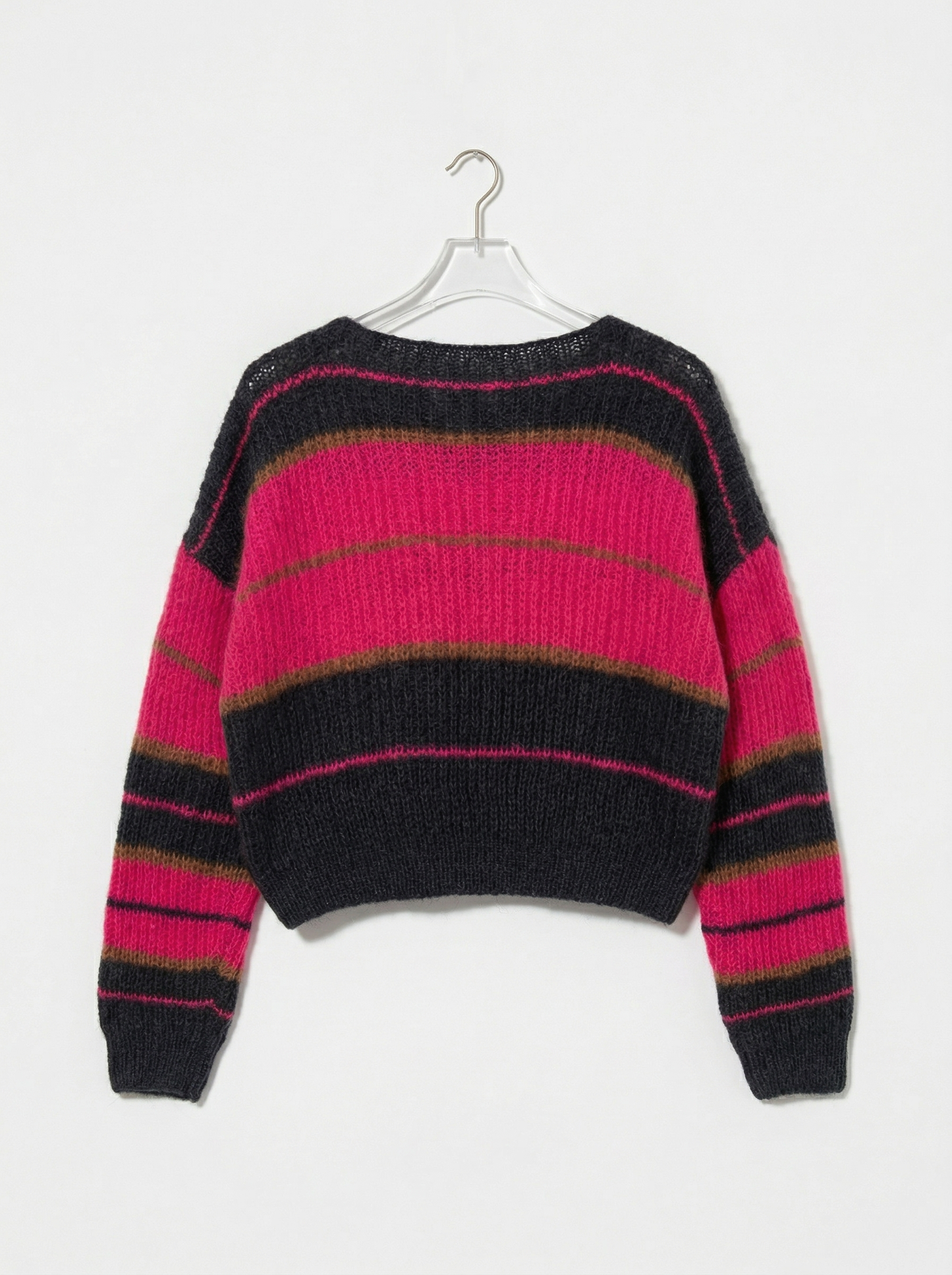 A-18 The Luminous Mohair Colorblock Sweater