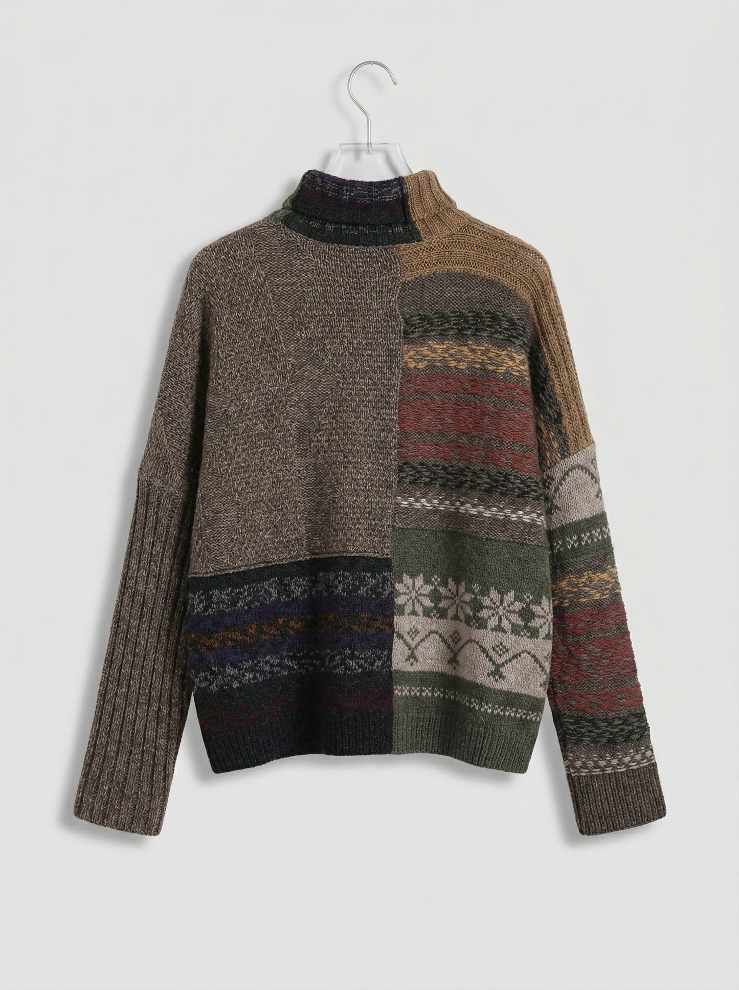 A-26 The Alpine Patchwork Turtleneck