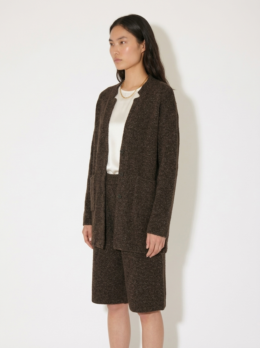 A-12 The Earth-Tone Textured Cardigan