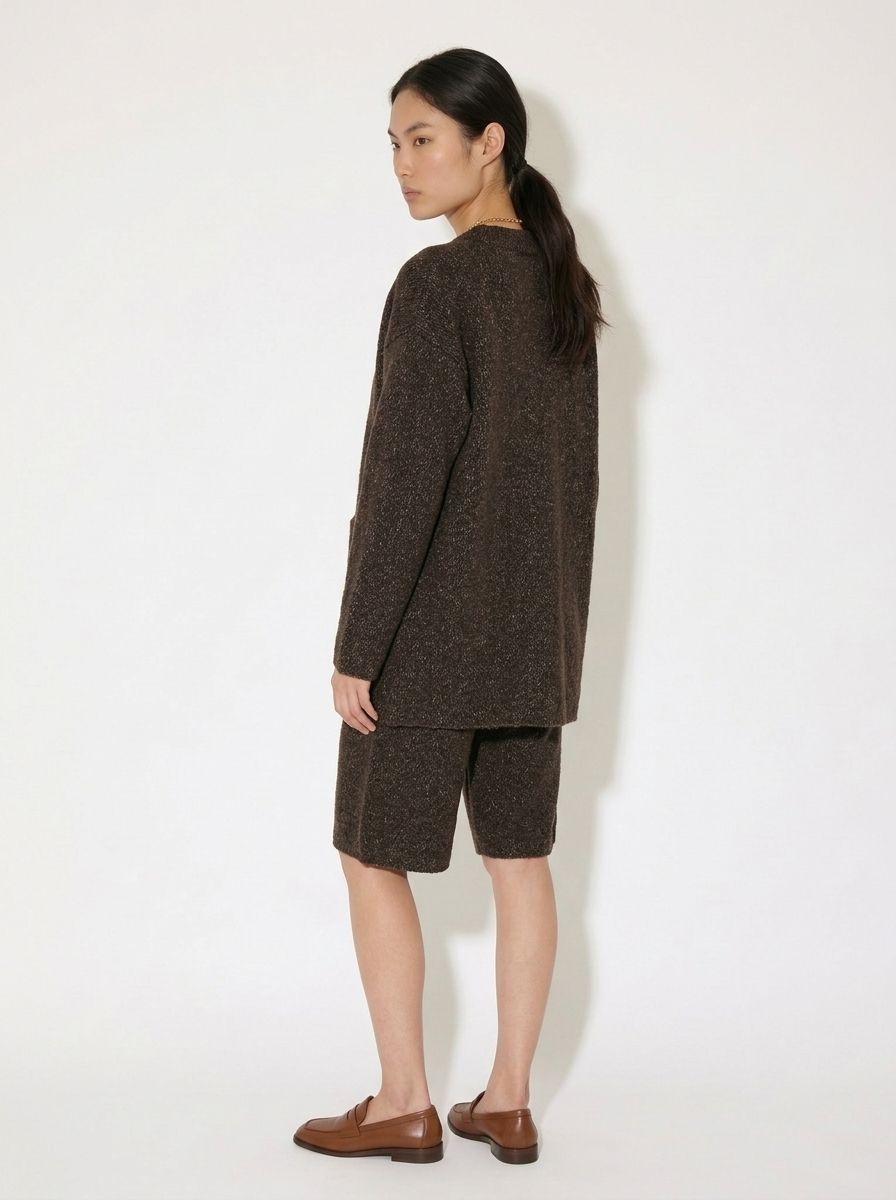 A-12 The Earth-Tone Textured Cardigan