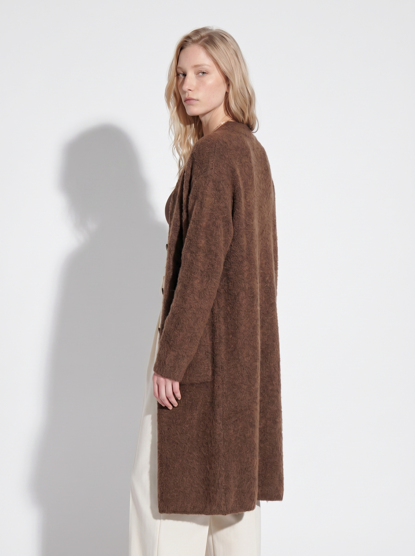 A-10 The Hand-Knit Lambswool Coatigan