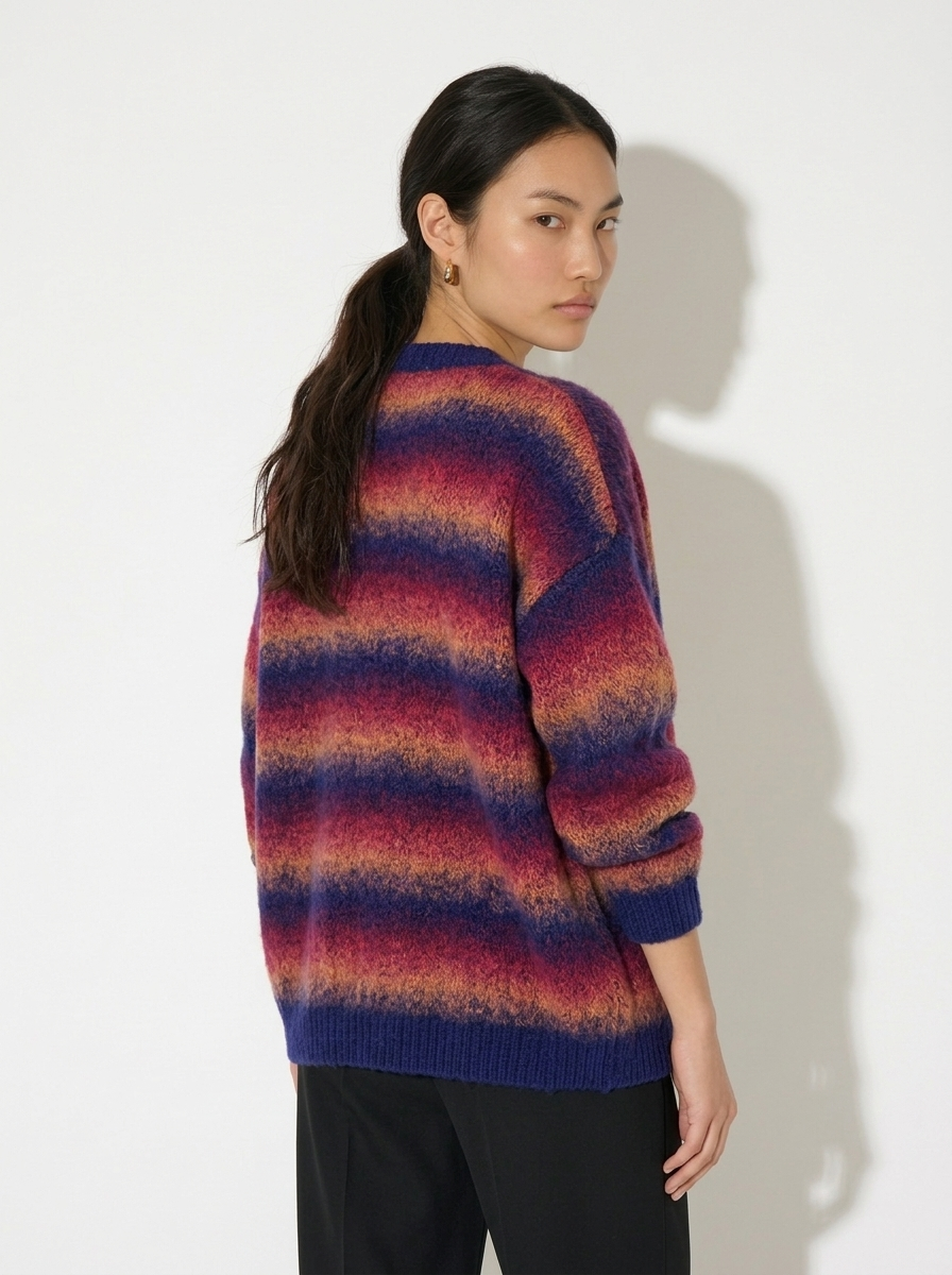 A-07 Sunset Glow Mohair Cardigan