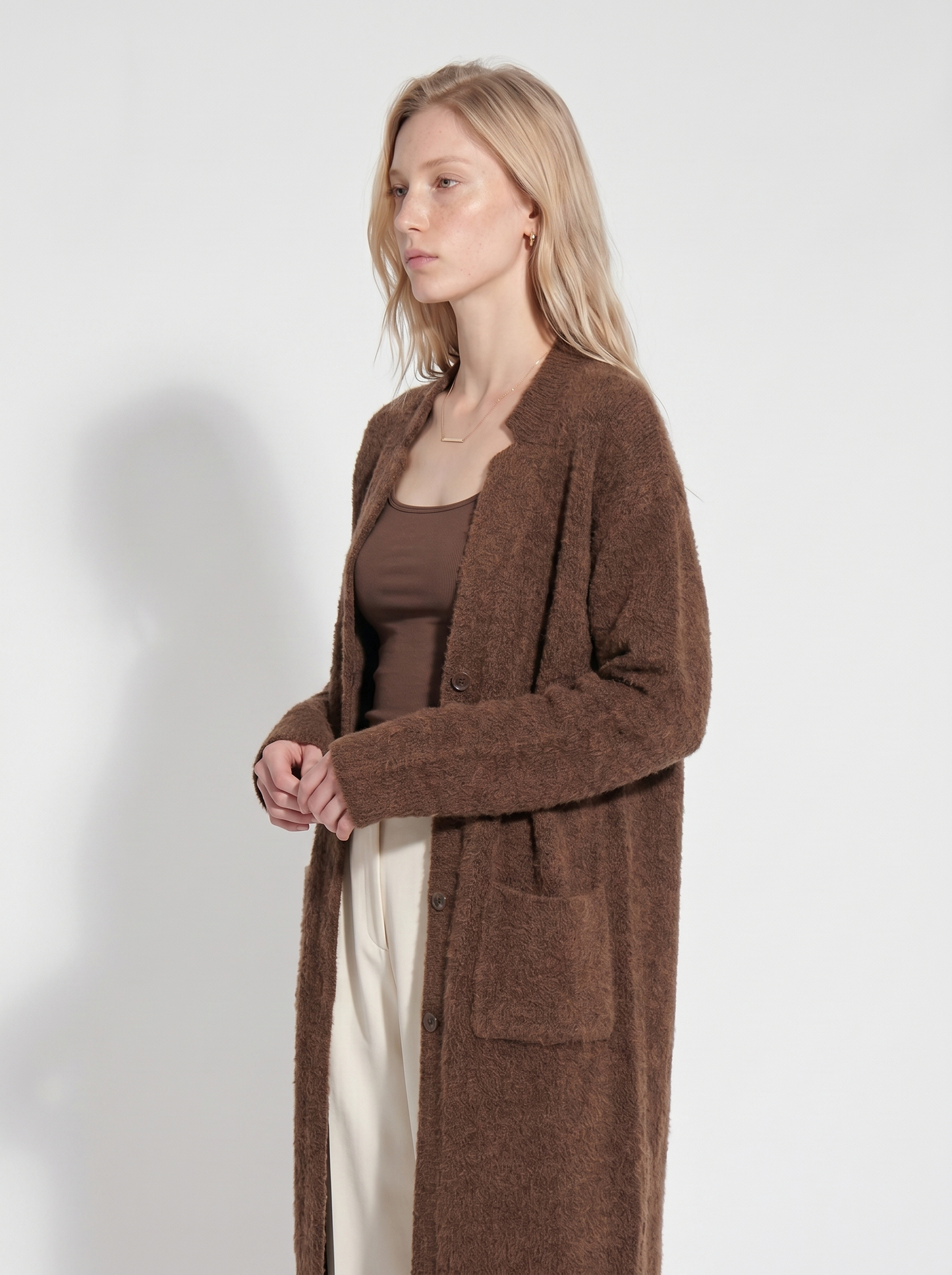 A-10 The Hand-Knit Lambswool Coatigan