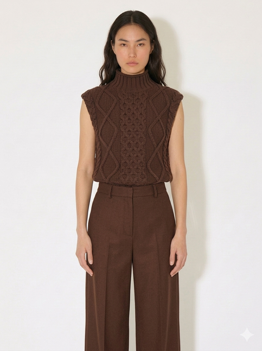 A-17 The Heritage Cable-Knit Vest