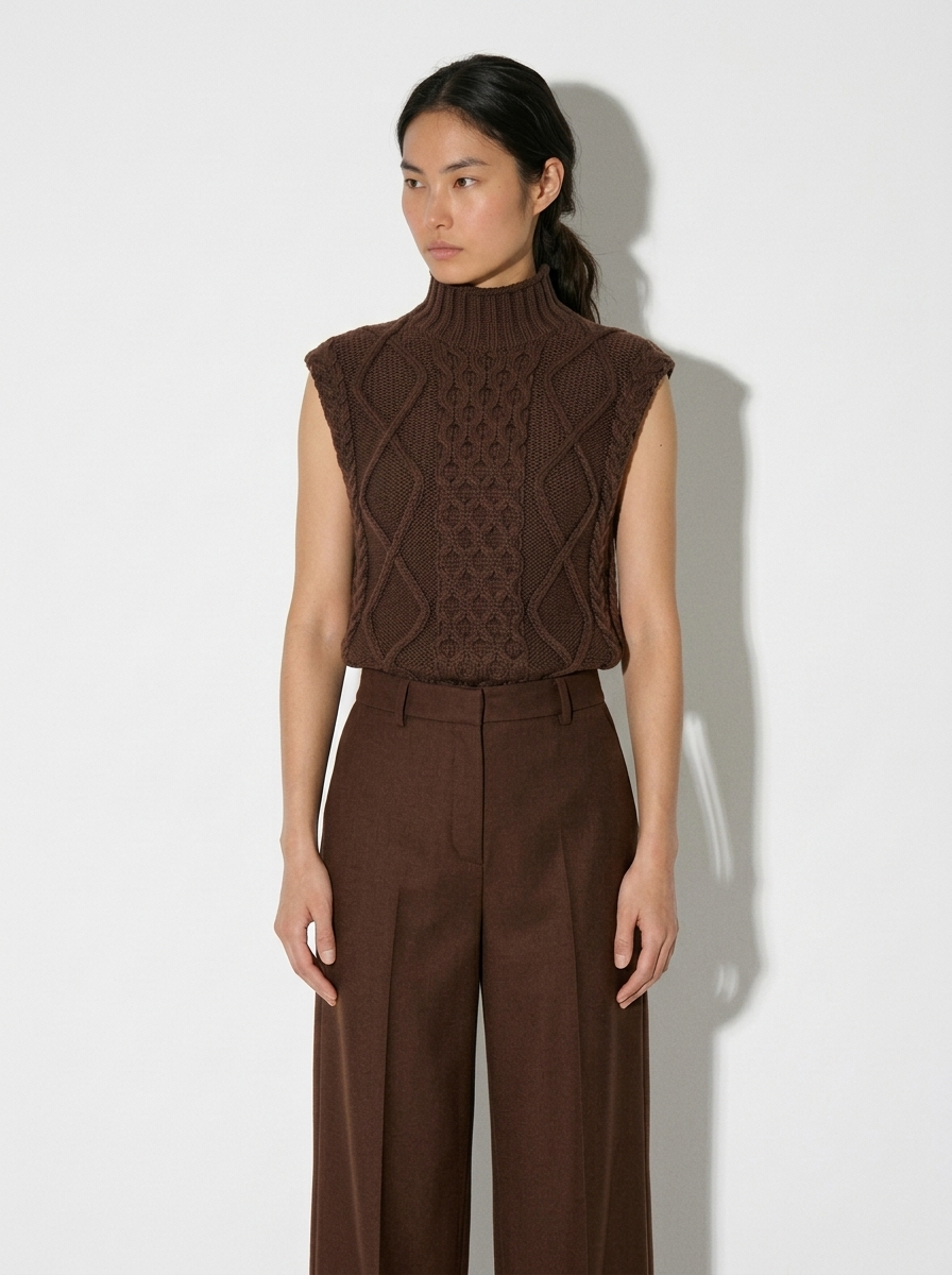 A-17 The Heritage Cable-Knit Vest
