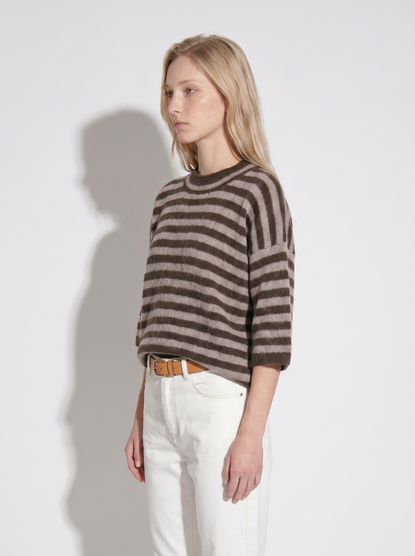 A-21 The Earth-Tone Whisper Knit（3/4 Sleeve）